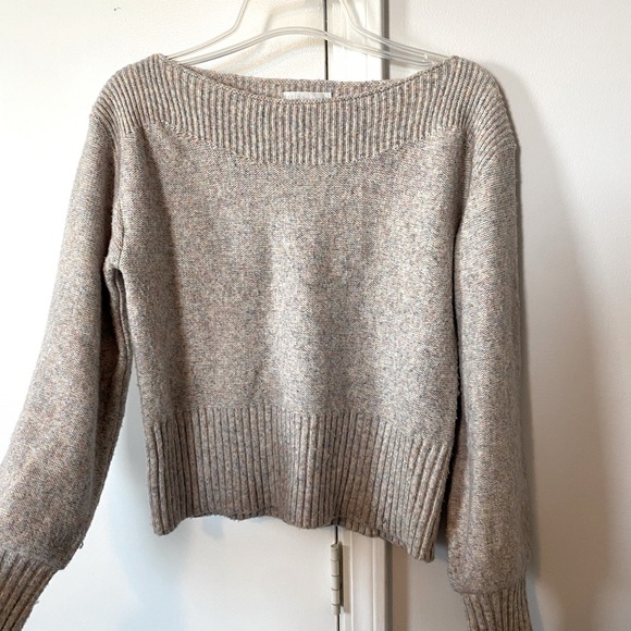 Design History multi-colored speckled wide neck cropped sweater size women's xs - Picture 1 of 7